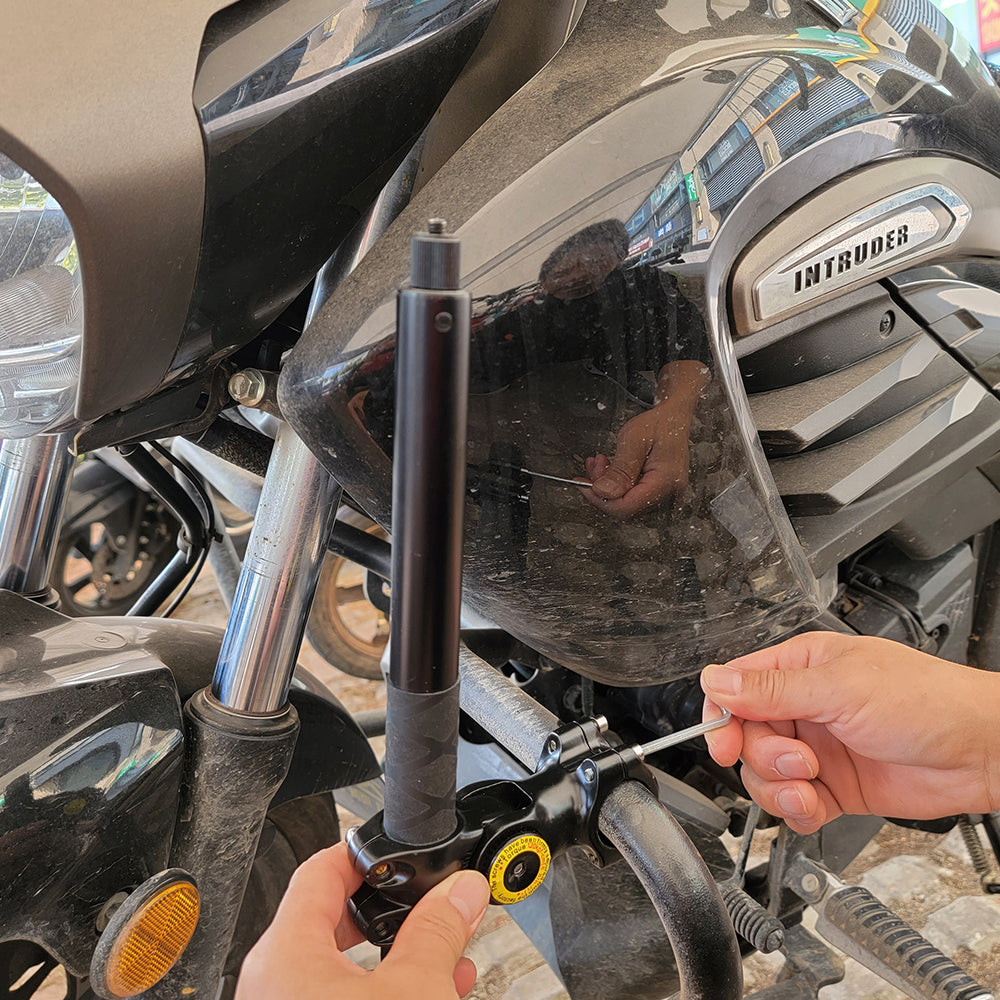 Motorycle Bike Handlebar Leg Guard Invisible Stick Mount Yantralay yantralay