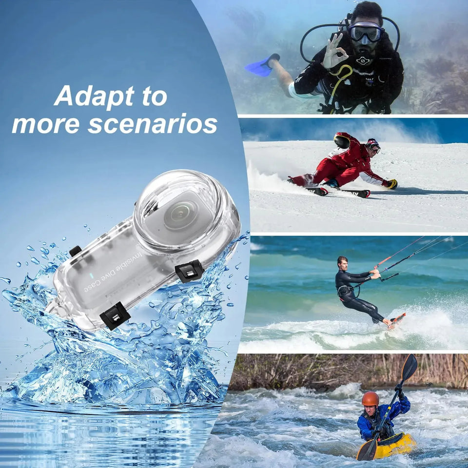 Insta ONE X4 Underwater Cover, Waterproof Case for Insta ONE X4 Action Camera