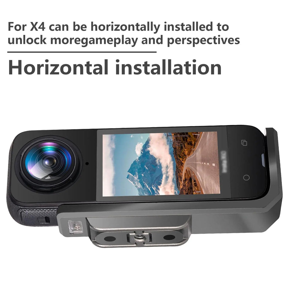 Insta 360 X4 Horizontal Mount for helmet, insta 360 X4 Camera Accessories