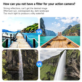 TELESIN Lens Filter Set for DJI Osmo Action 5/4/3 – CPL, ND8, ND16, ND32 Camera Lens Filters