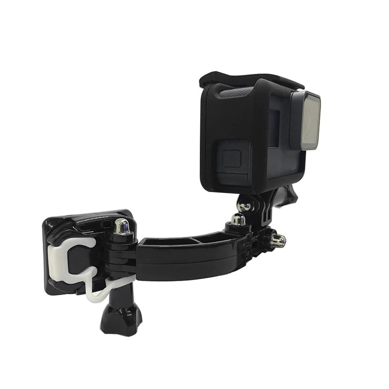 J-HOOK Front Side Helmet Extension Chin Mount Curved Flat, J- Hook Mount Compatible with Gopro Hero 9/8/7/6/5/4, SJCAM ,Yi, Insta 360° Other