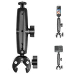 GoPro mount, Insta360 mount, action camera mount, bike handlebar mount, motorcycle mount, camera clamp, aluminum alloy mount, 360° rotating mount, dual ball-head mount, universal camera holder, tripod adapter, selfie stick clamp, CNC mount, alloy camera bracket, quick release mount, non-slip clamp, dual joint mount, adventure camera mount, GoPro handlebar adapter, Insta360 handlebar bracket.