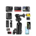 GoPro mount, Insta360 mount, action camera mount, bike handlebar mount, motorcycle mount, camera clamp, aluminum alloy mount, 360° rotating mount, dual ball-head mount, universal camera holder, tripod adapter, selfie stick clamp, CNC mount, alloy camera bracket, quick release mount, non-slip clamp, dual joint mount, adventure camera mount, GoPro handlebar adapter, Insta360 handlebar bracket.