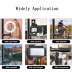 GoPro mount, Insta360 mount, action camera mount, bike handlebar mount, motorcycle mount, camera clamp, aluminum alloy mount, 360° rotating mount, dual ball-head mount, universal camera holder, tripod adapter, selfie stick clamp, CNC mount, alloy camera bracket, quick release mount, non-slip clamp, dual joint mount, adventure camera mount, GoPro handlebar adapter, Insta360 handlebar bracket.