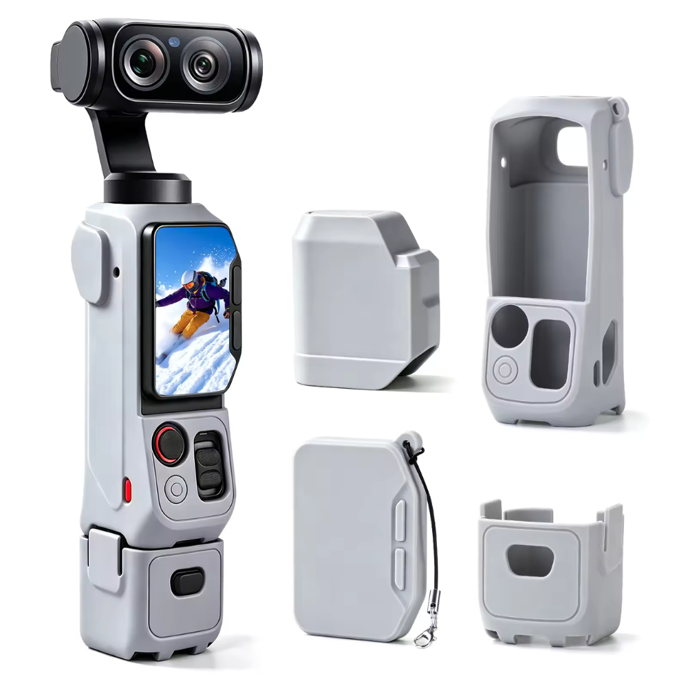 Silicone Protective Case for Insta360 Luna Ultra with Lens & Screen Guard