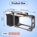 camera cage with microphone mount cold shoe