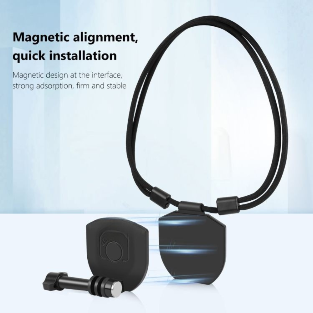 Magnetic GoPro chest mount for cycling, hiking, and travel video recording