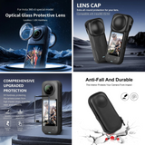 Complete accessory bundle for Insta360 ONE X5 with pouch and covers