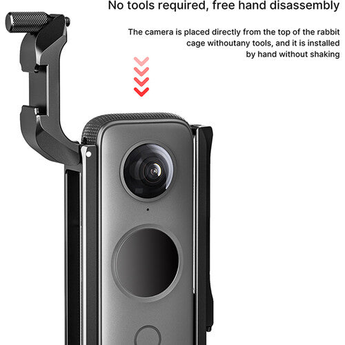 Yantralay Insta360 ONE X2 metal cage with lens cover protection