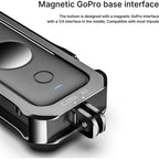 Metal camera cage with accessory mounting options for Insta360 X2