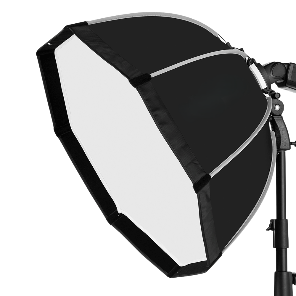 55cm foldable octagon softbox for Speedlite flash photography