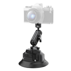 electric vacuum suction cup camera mount dual ball head