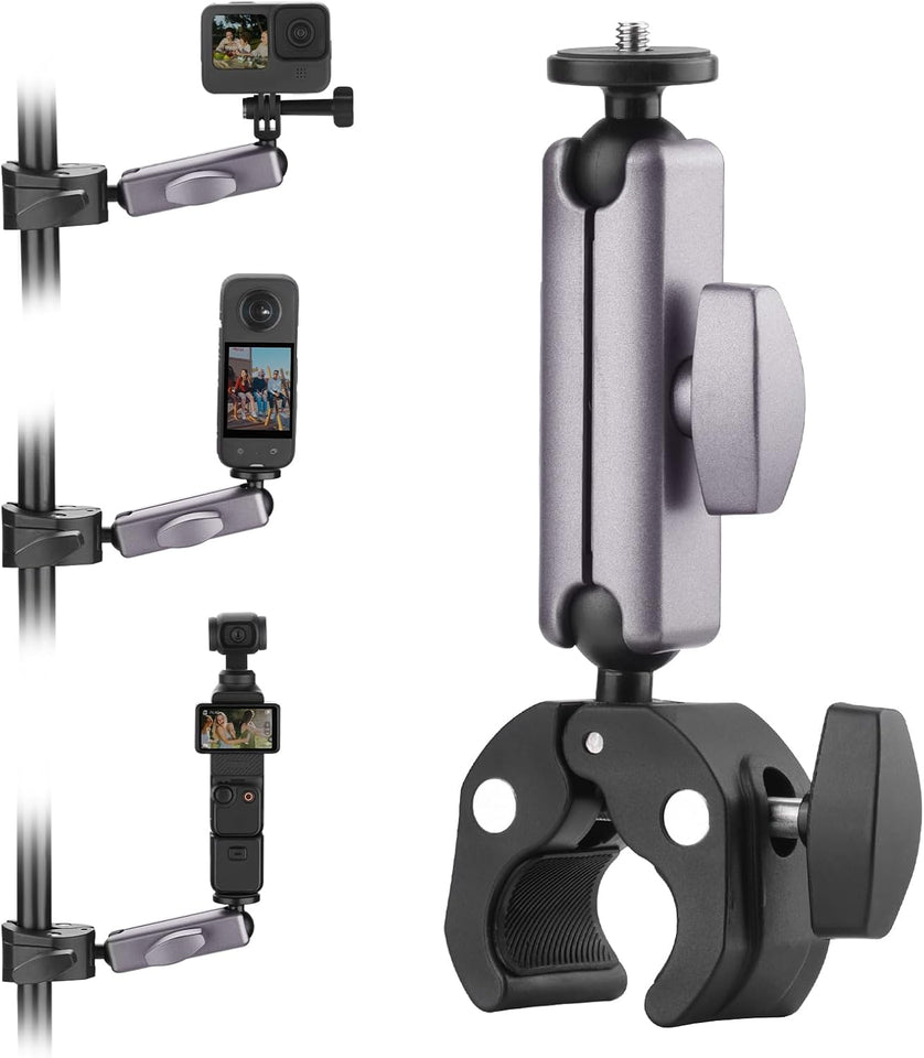 Insta 360 X4 Bike Handle bar mount for insta 360 cameras, dji osm o action 5 accessories mount for vlogging, gopro hero 13, gopro hero 12 action camera accessories for bike handlebar mount, motorcycle POV mount for insta 360 Camera, X3 Accessories, Action 5 pro mounts