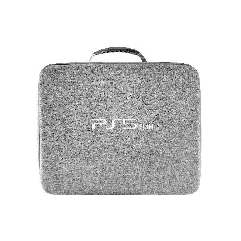 Sleek Design Carry Bag Compatible for PS5 SLIM Console & Dual-sense Controllers Waterproof EVA Bag