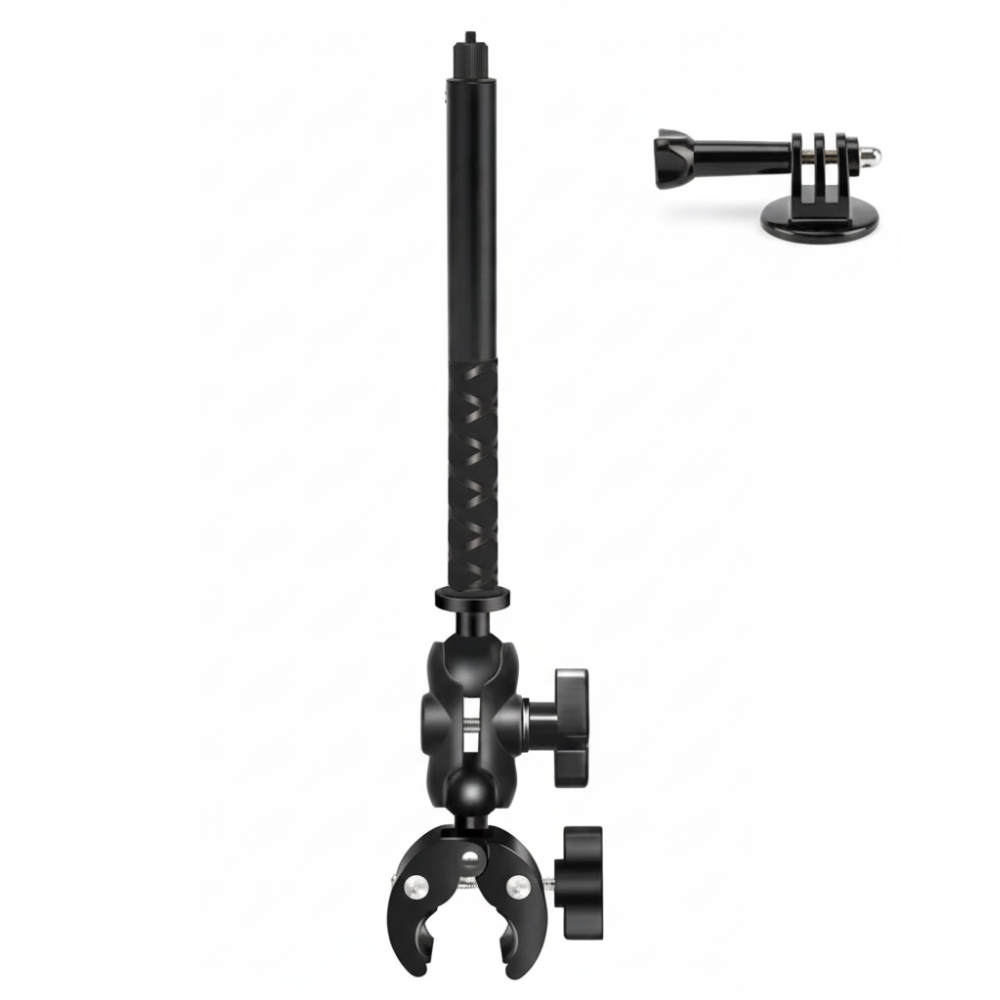 handlebar clamp mount for action camera