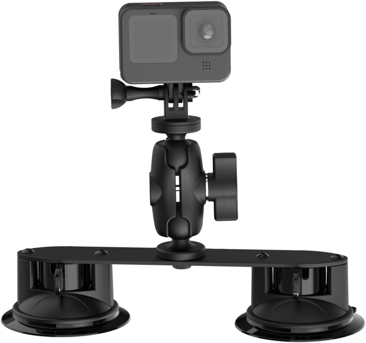 Dual suction cup camera mount