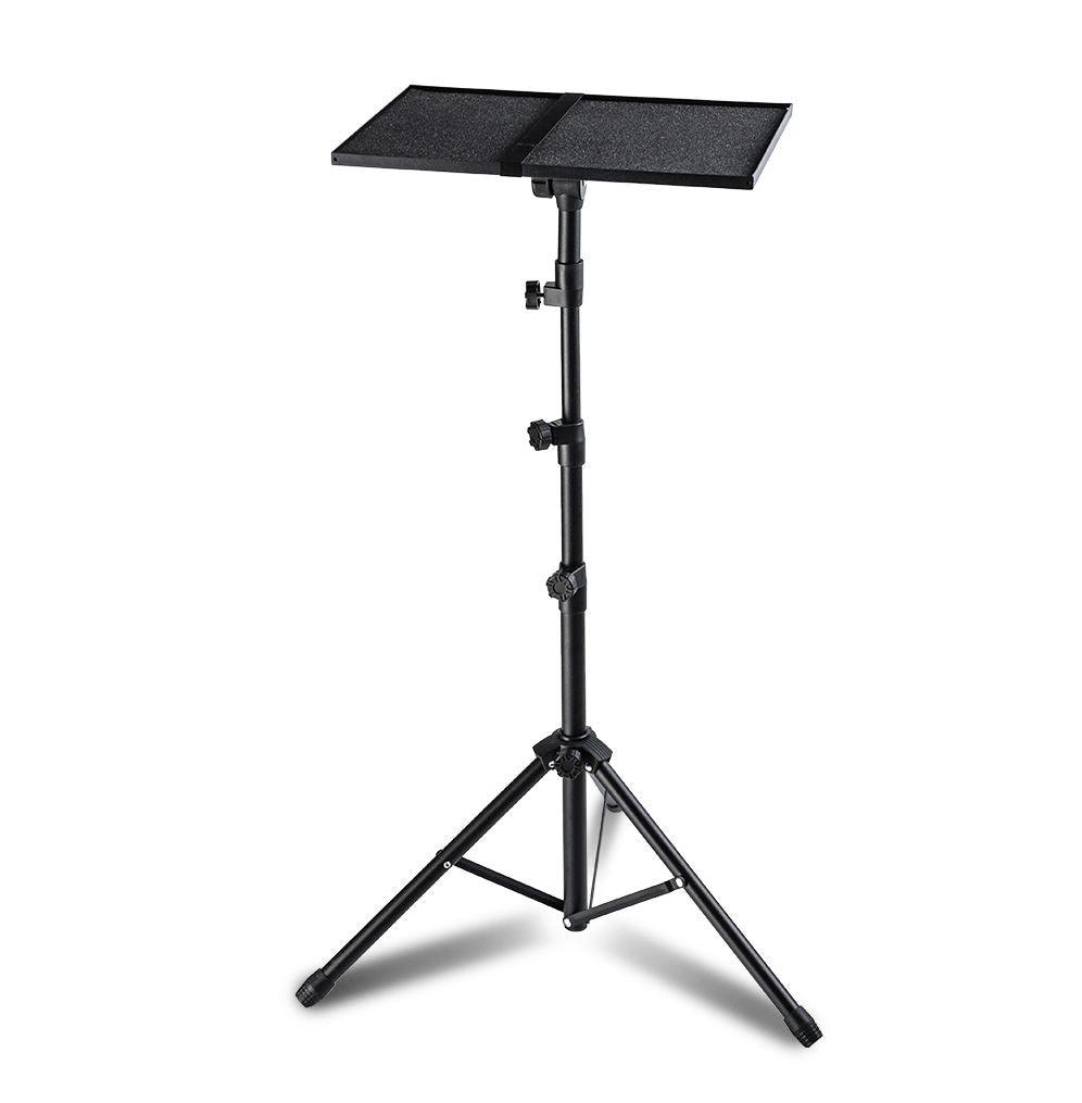 adjustable height projector tripod stand with tray