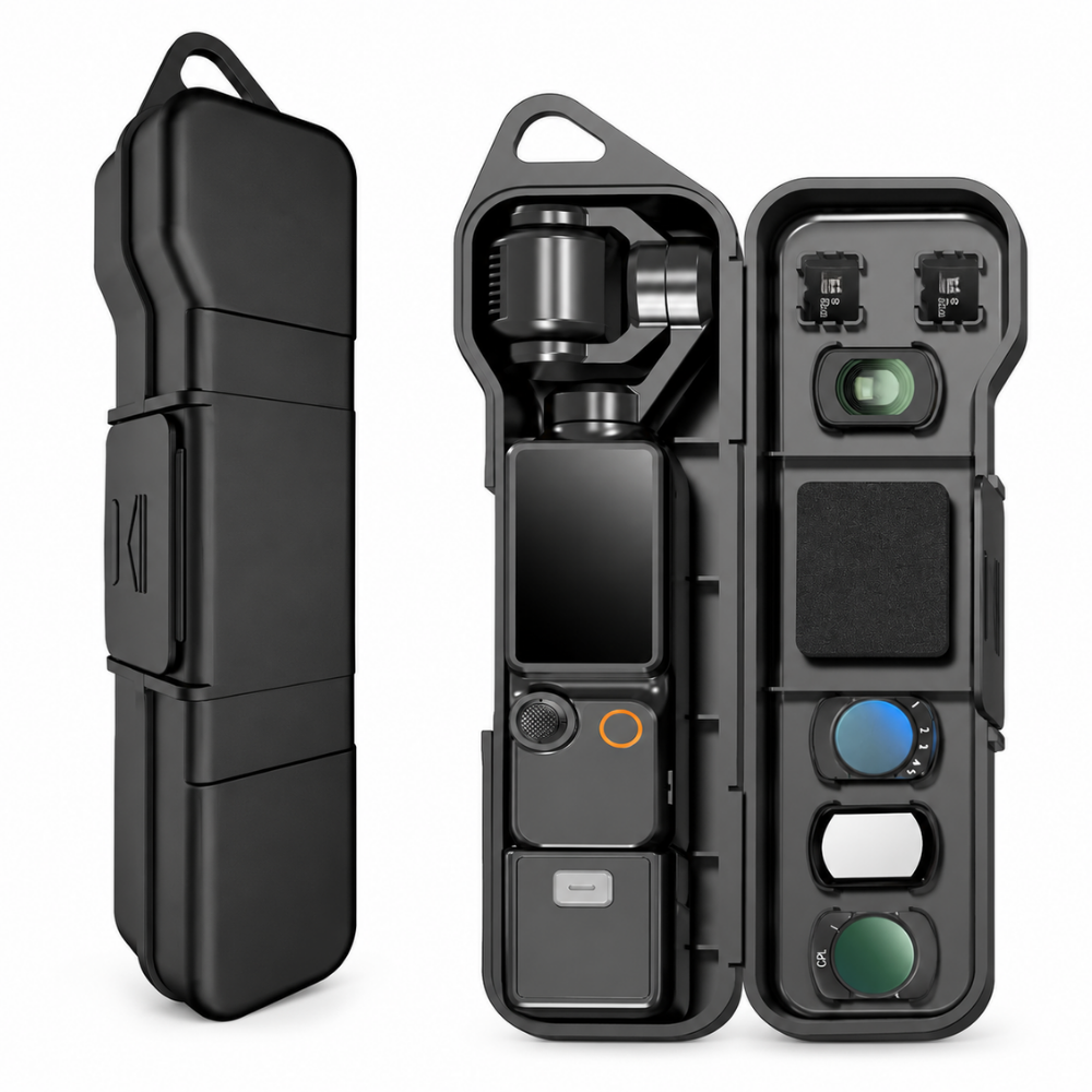 Hard Protective Case for DJI Osmo Pocket 4 With Magnetic Filter Storage