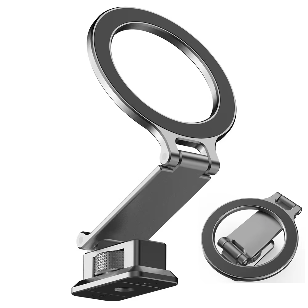 Foldable magnetic phone mount with ARCA connector for Smartphones