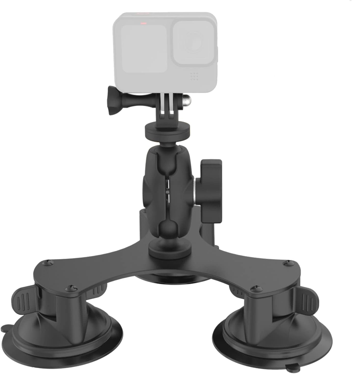 Triple Suction Cup Camera Mount