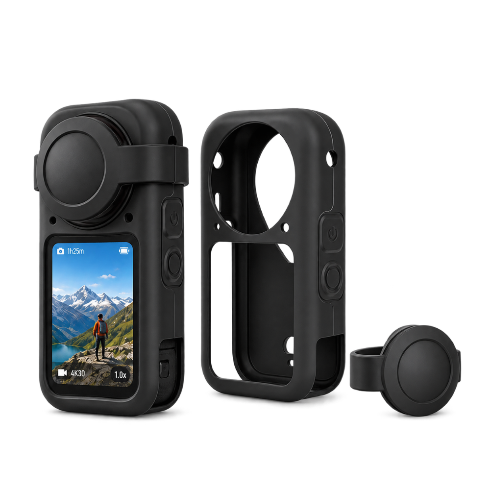 Silicone Protective Case for Insta360 X6 with lens cap