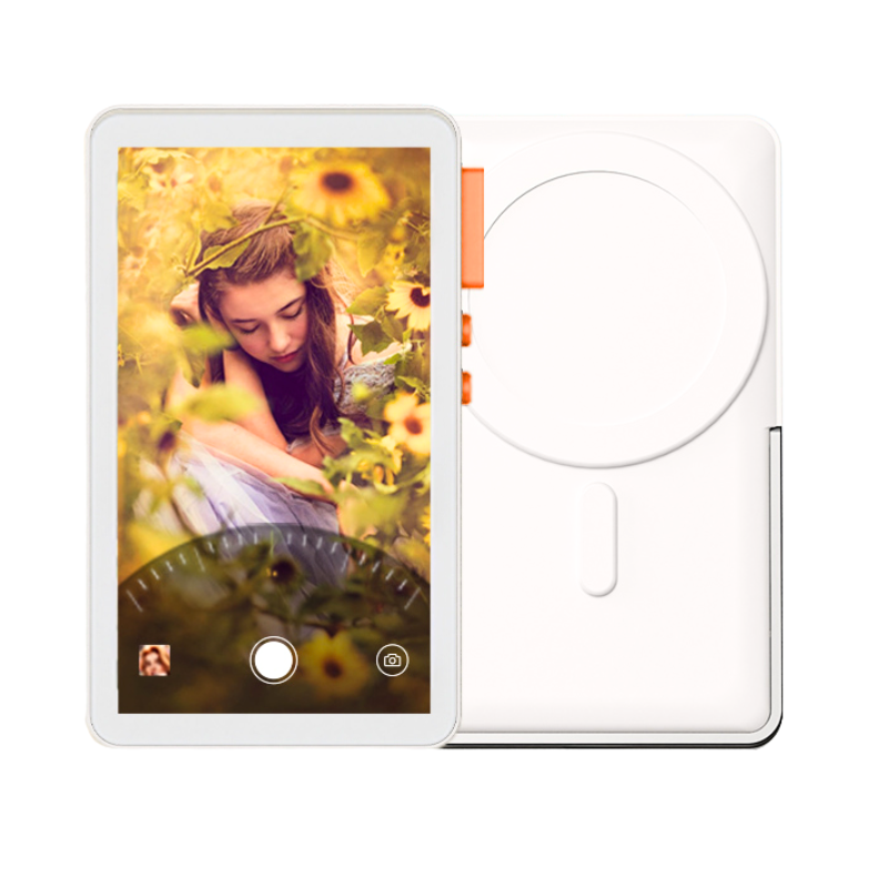 Magnetic wireless selfie monitor screen