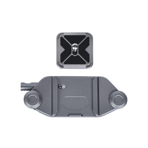 Quick release backpack strap mount for DSLR and action cameras