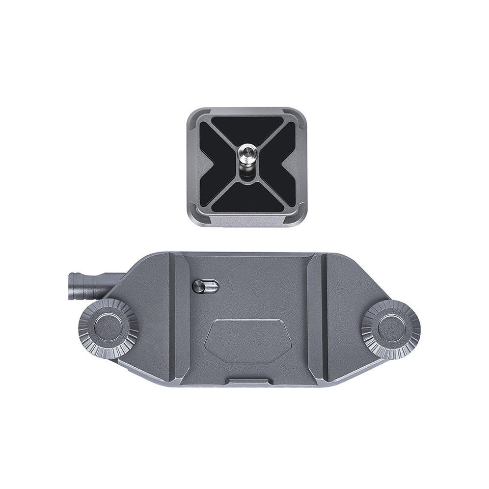 Quick release backpack strap mount for DSLR and action cameras