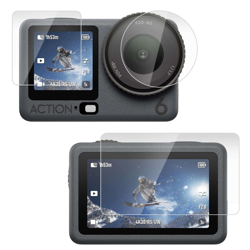 tempered glass screen protector for dji osmo action 6