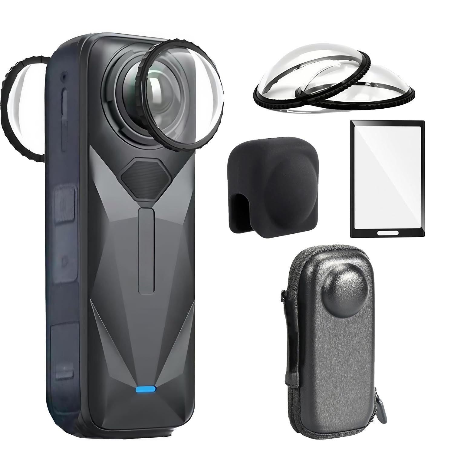 Insta 360 ONE X5 accessories combo kit with lens guard and pouch