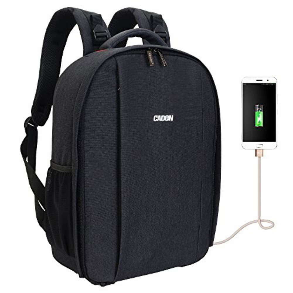 CADeN D10 professional waterproof camera backpack with USB port