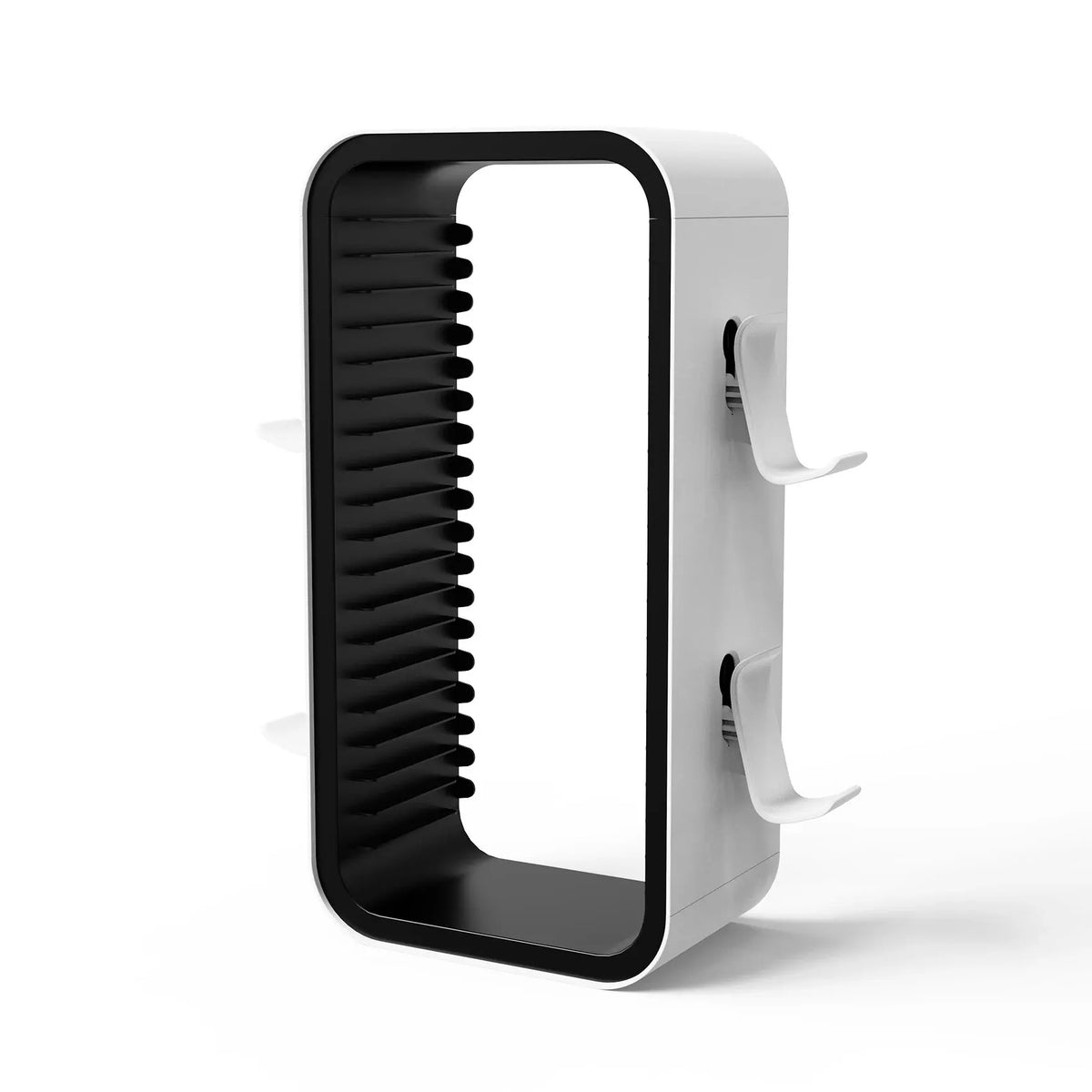 Gaming Desk Organizer Stand For PS5/Xbox Series/Switch – Holds 18 Game Discs with 4 Controller