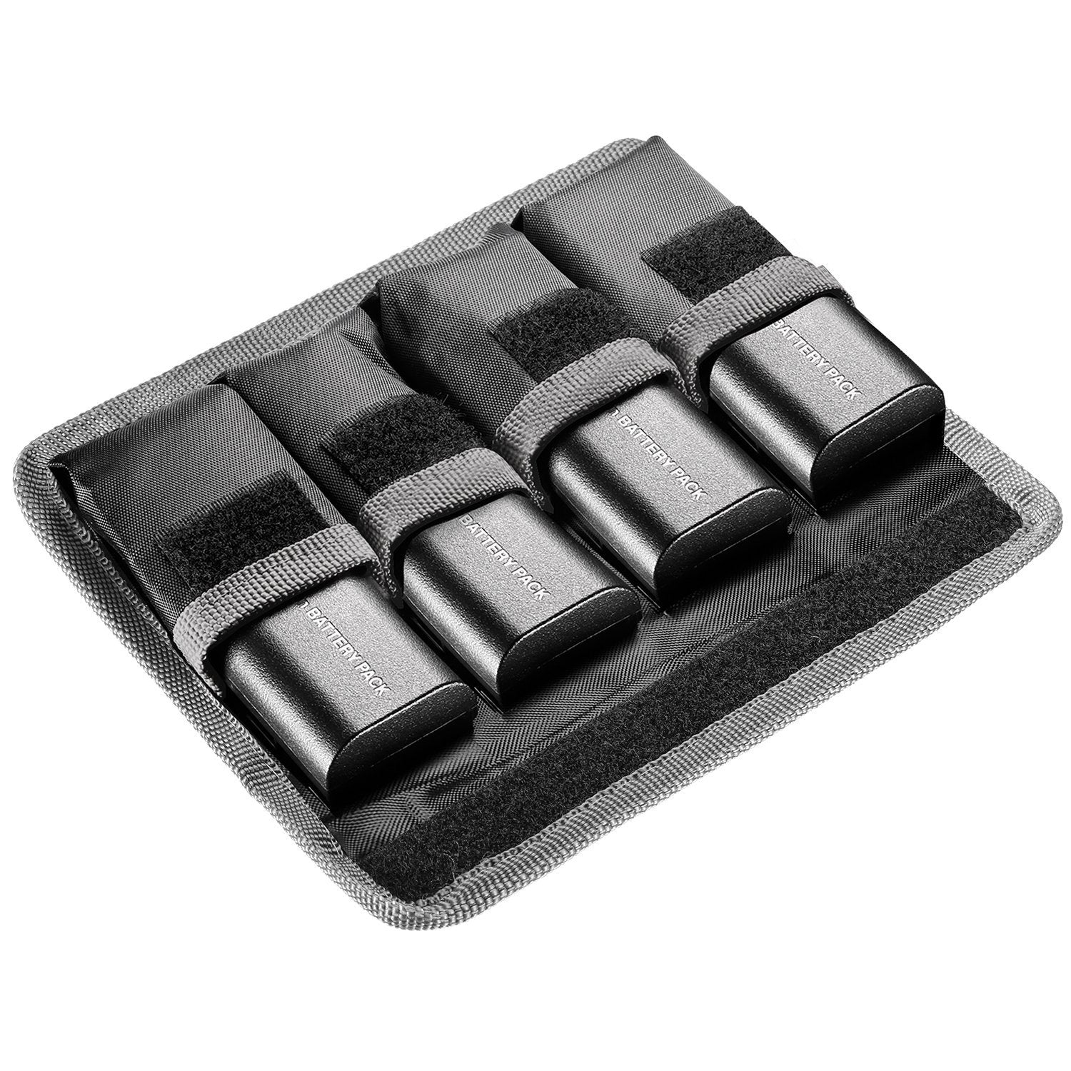 DSLR Battery Pouch/ Bag/ Holder/ Case for AA Battery and lp-e6/ lp-e8/ lp-e10/ lp-e12/ en-el14/ en-el15/ fw50/ f550 and More