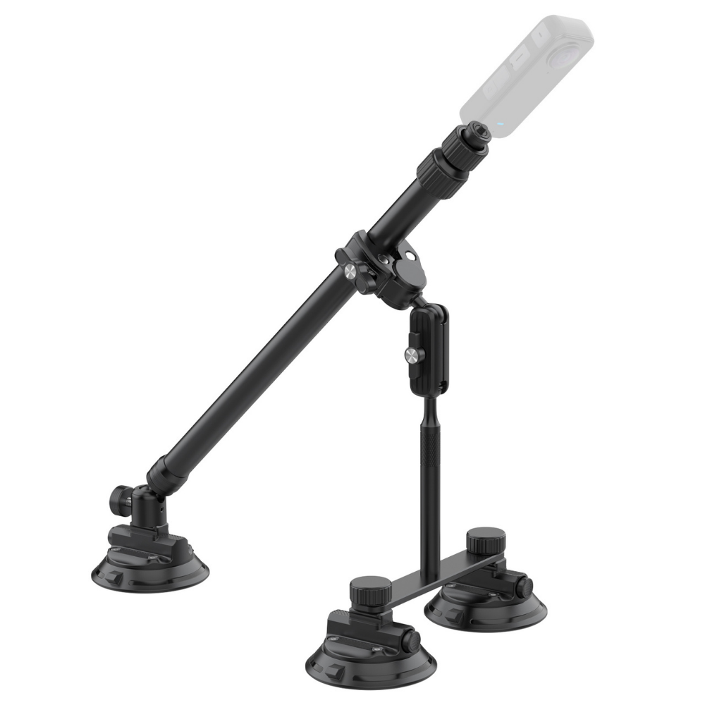 triple suction cup car camera mount
