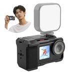 Street Snap Grip for DJI Osmo Action 5 Pro, Retro Cage with Handle