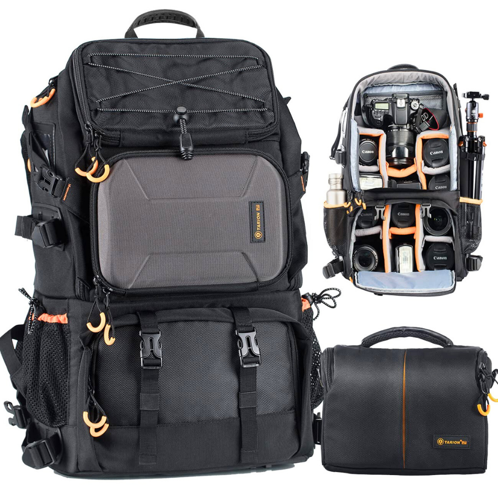 large TARION Pro PB-01 camera backpack with shoulder bag