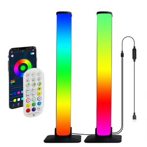 RGB music sync light bars with app and remote for home decoration