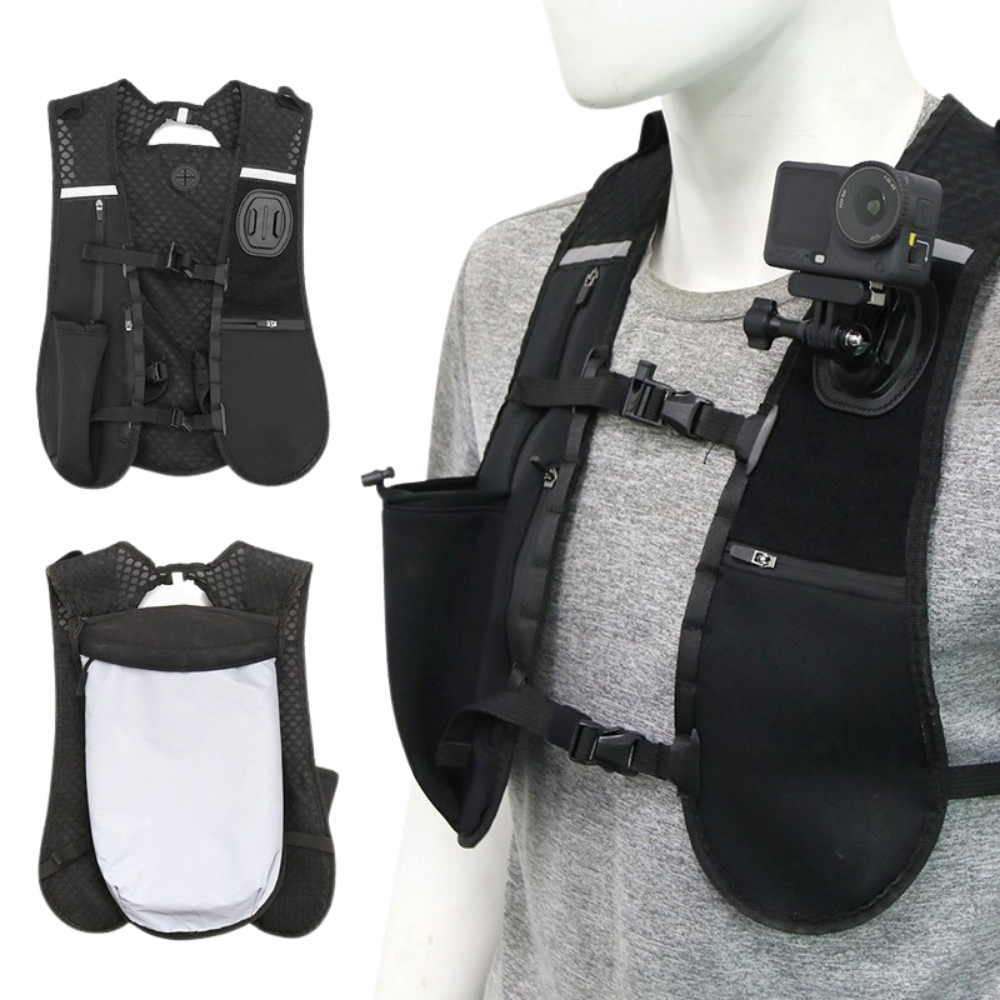 chest mount strap for action camera adjustable harness