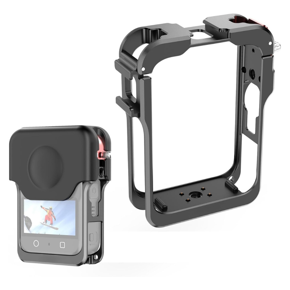Metal Camera Cage with Lens Protector for DJI Osmo Action 360