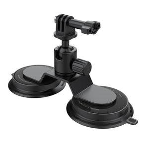 Magnetic suction cup car mount holder for action cameras and phones