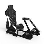 Racing Simulator Cockpit with Adjustable Gaming Seat