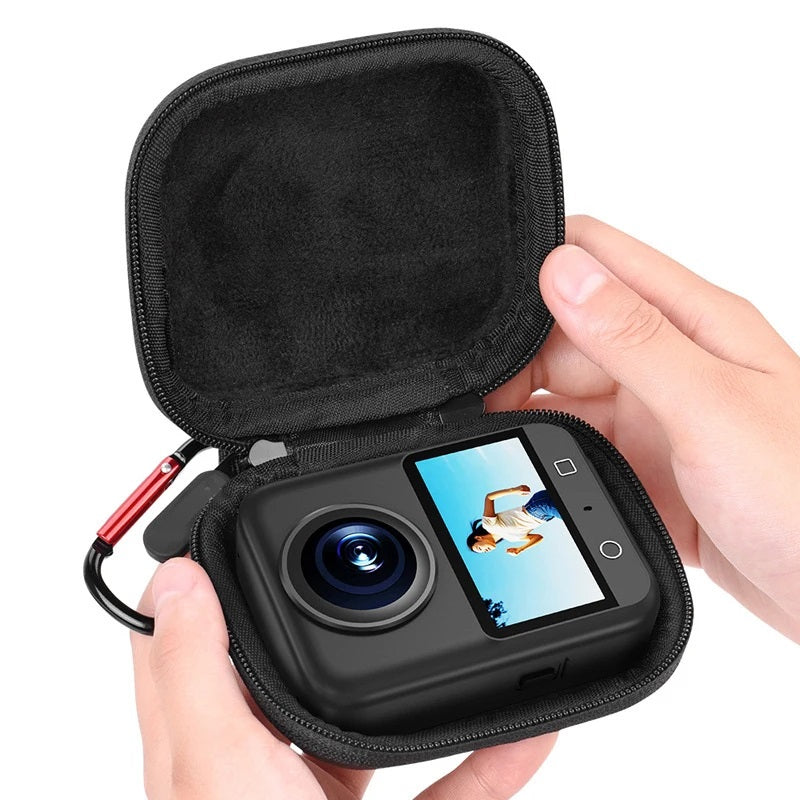 Protective hard-shell storage pouch for DJI Osmo Action 360 camera