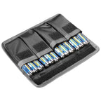 DSLR Battery Pouch/ Bag/ Holder/ Case for AA Battery and lp-e6/ lp-e8/ lp-e10/ lp-e12/ en-el14/ en-el15/ fw50/ f550 and More