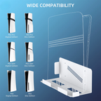 Metal wall mount holder for PlayStation 5 console