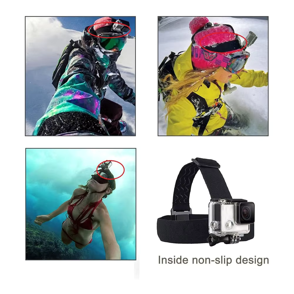 GoPro head strap mount with smartphone holder accessory