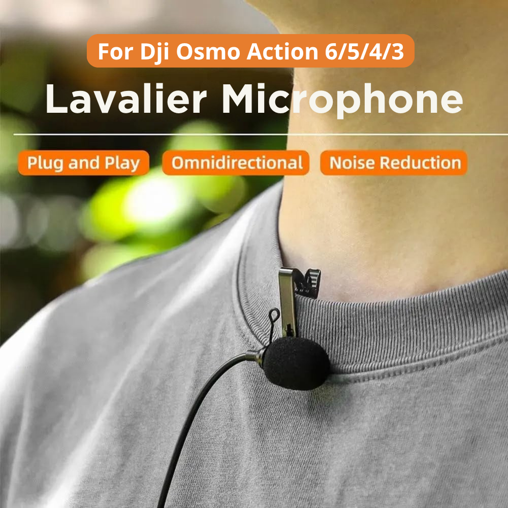 Type C lavalier microphone for DJI Action camera
