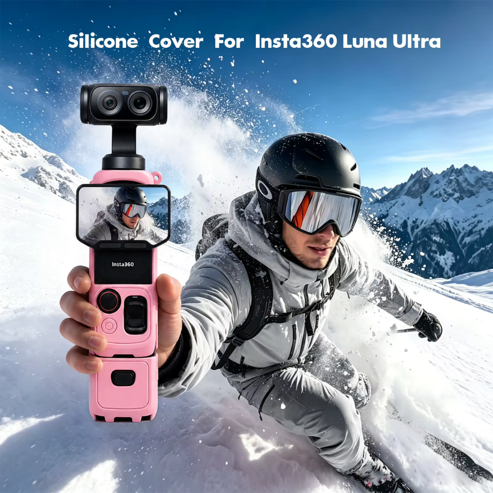 Silicone Protective Case for Insta360 Luna Ultra with Lens & Screen Guard