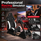 Black and White Racing Simulator Gaming Seat Frame