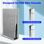 dust cover for ps5 slim console grey