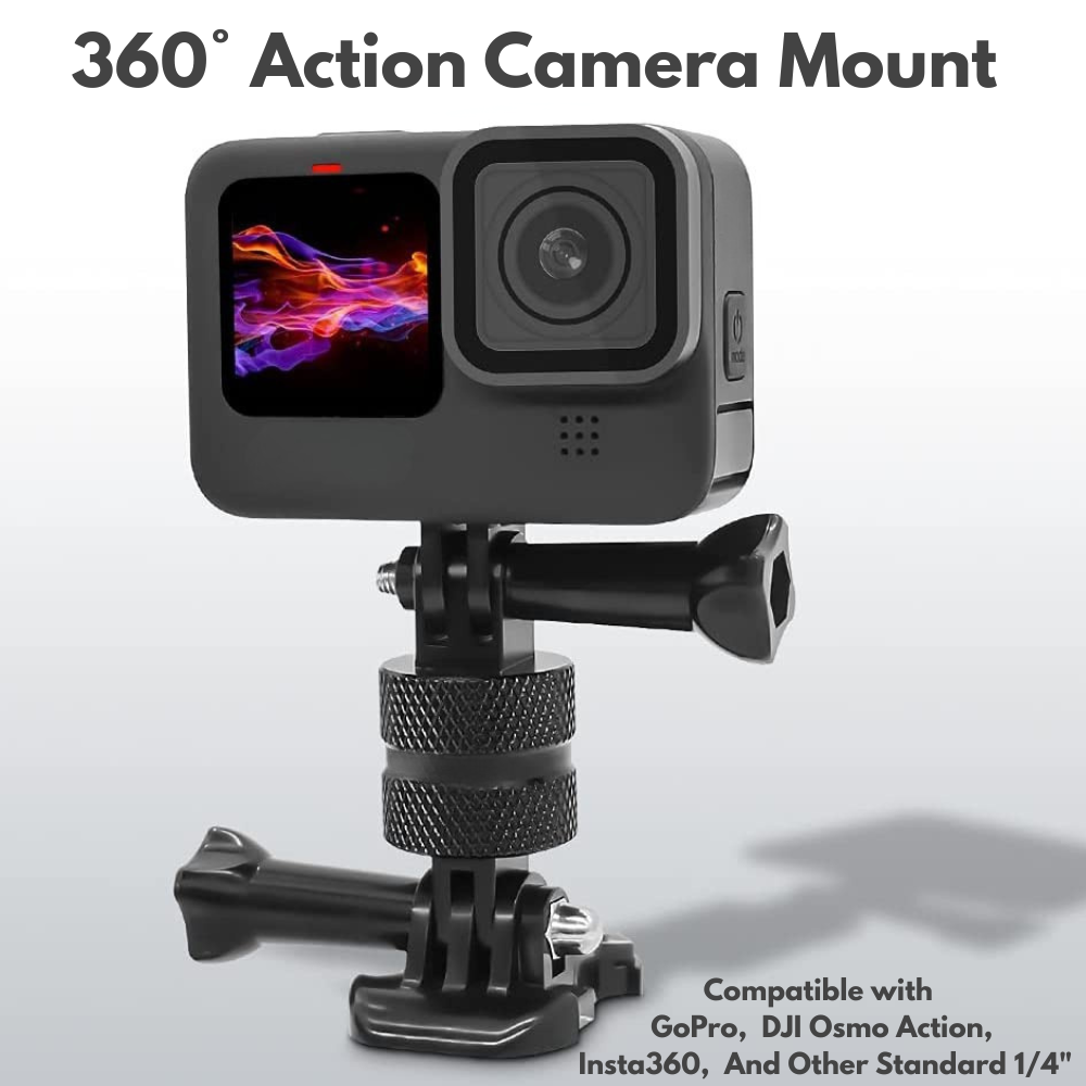 CNC metal bracket for DJI and Insta360 action cameras